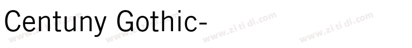 Centuny Gothic字体转换
